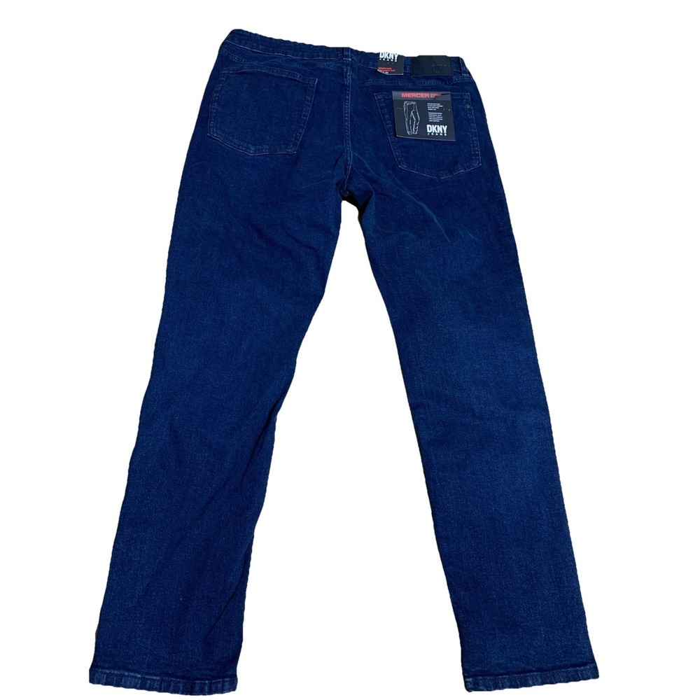 DKNY Mercer Men's 36x30 Jeans Skinny‎ Fit City Blue Cotton Stretch NWT $79.50 - Picture 4 of 11